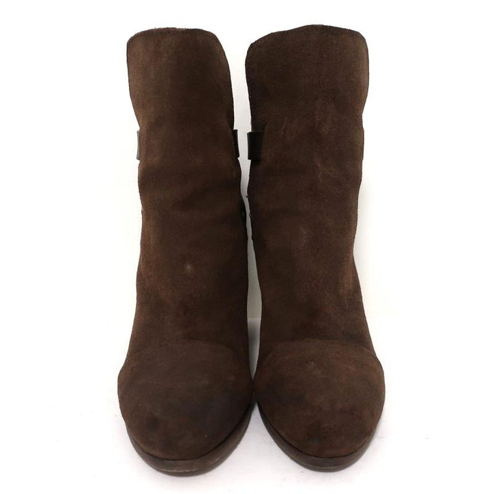 Rag &amp; Bone Kinsey Ankle Boots Brown Suede &amp; Leather Size 38 High Heel available at CelebrityOwned.com img_4