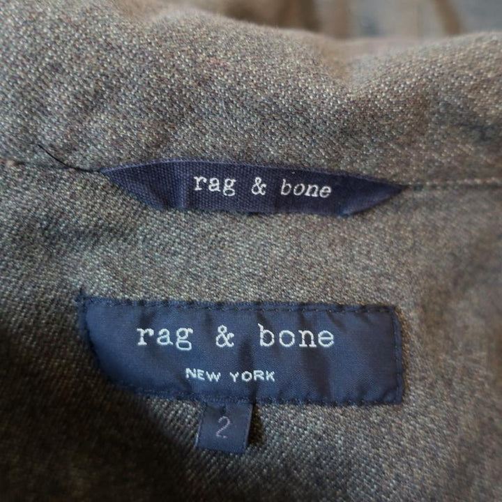 Rag &amp; Bone Military Jacket Leigh Olive Cotton Size 2 available at CelebrityOwned.com img_6