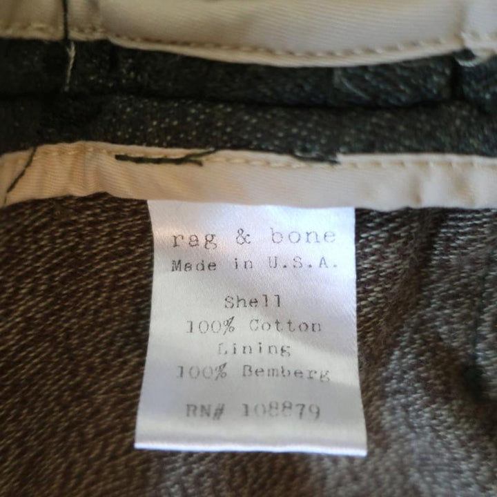 Rag &amp; Bone Military Jacket Leigh Olive Cotton Size 2 available at CelebrityOwned.com img_7