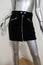 Rag & Bone Mini Skirt Racer Black Velvet Size 2 NEW