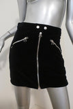 Rag & Bone Mini Skirt Racer Black Velvet Size 2 NEW available at CelebrityOwned.com img_2