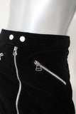 Rag & Bone Mini Skirt Racer Black Velvet Size 2 NEW available at CelebrityOwned.com img_3