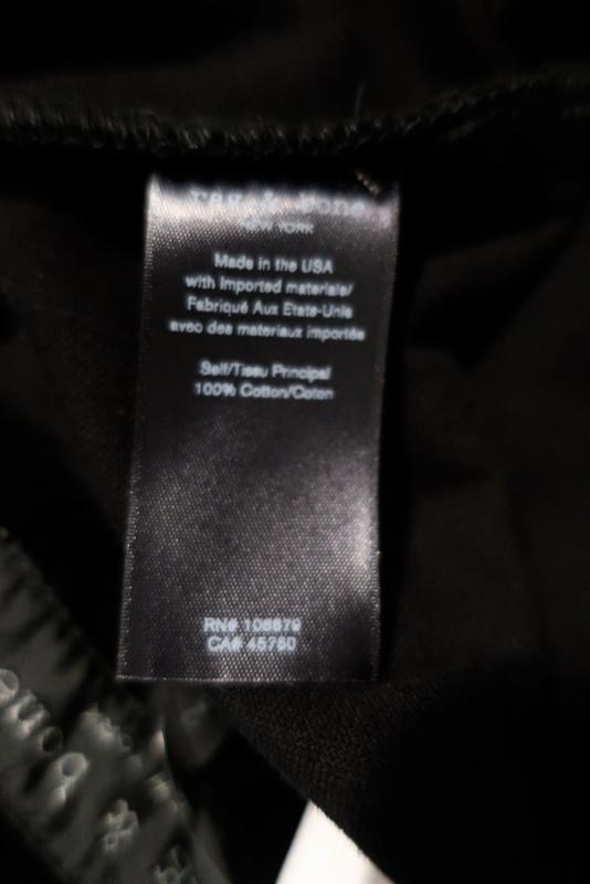 Rag &amp; Bone Mini Skirt Racer Black Velvet Size 2 NEW available at CelebrityOwned.com img_8