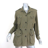 Rag & Bone Ohara Utility Jacket Olive Cotton-Blend Size 2 available at CelebrityOwned.com img_1
