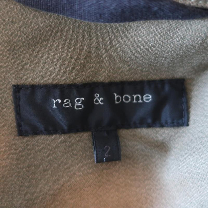 Rag &amp; Bone Ohara Utility Jacket Olive Cotton-Blend Size 2 available at CelebrityOwned.com img_6