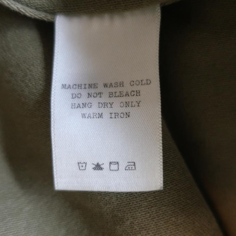 Rag &amp; Bone Ohara Utility Jacket Olive Cotton-Blend Size 2 available at CelebrityOwned.com img_8