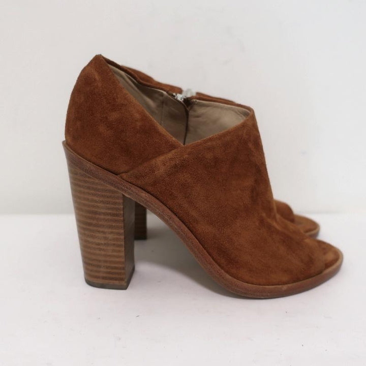 Rag &amp; Bone Peep Toe Booties Mabel Brown Suede Size 36 High Heel Ankle Boots available at CelebrityOwned.com img_2