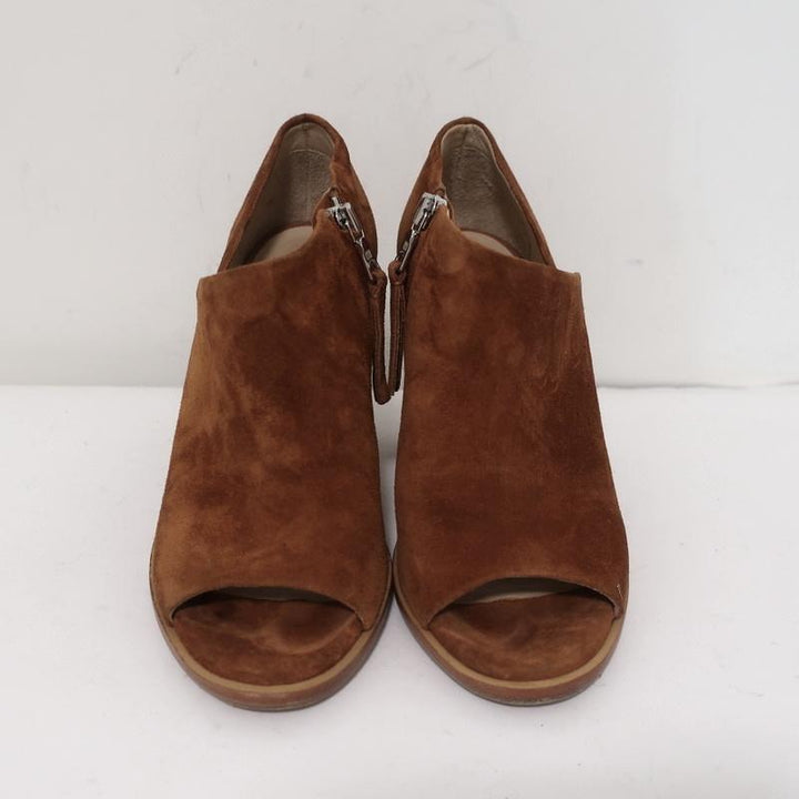Rag &amp; Bone Peep Toe Booties Mabel Brown Suede Size 36 High Heel Ankle Boots available at CelebrityOwned.com img_3