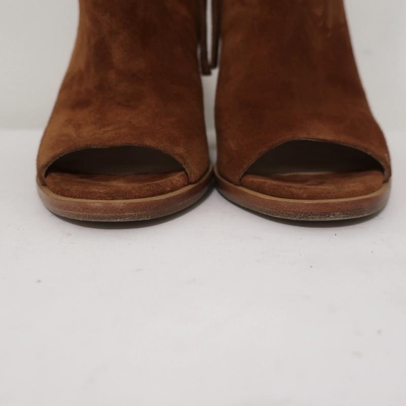 Rag &amp; Bone Peep Toe Booties Mabel Brown Suede Size 36 High Heel Ankle Boots available at CelebrityOwned.com img_4