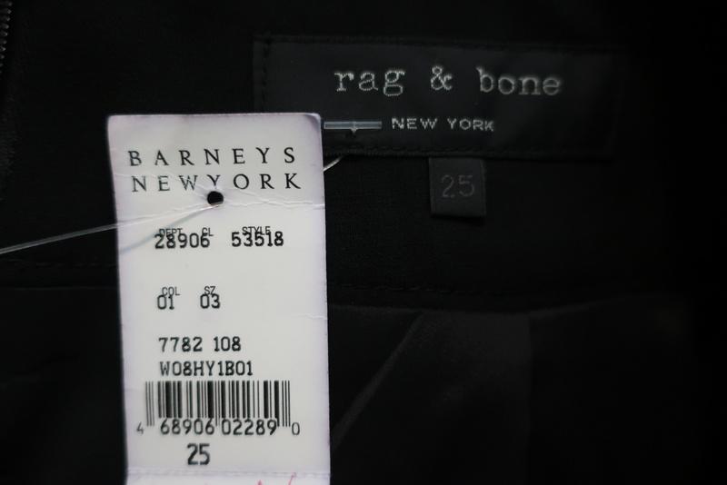Rag &amp; Bone Pencil Skirt Black Stretch Wool Size 25 NEW available at CelebrityOwned.com img_6
