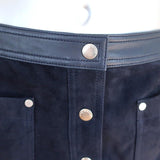 Rag & Bone Snap-Front Mini Skirt Siggy Navy Suede Size 4 NEW available at CelebrityOwned.com img_2