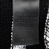 Rag & Bone Sweater Azra Black/Gray Striped Cotton Knit Pullover Size Small available at CelebrityOwned.com img_6