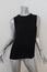 Rag & Bone Tank Abby Black Ribbed-Trim Jersey Size Small Crossover-Back Top