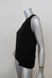 Rag & Bone Tank Abby Black Ribbed-Trim Jersey Size Small Crossover-Back Top available at CelebrityOwned.com img_4