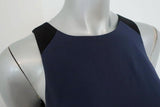 Rag & Bone Top Navy/Black Colorblock Crepe Size Small Sleeveless Zip-Back Blouse available at CelebrityOwned.com img_2