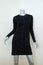 Rag & Bone Trompe L'oeil Dress Black/Navy Silk Jersey Size 2 Long Sleeve