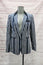 Rag & Bone Windsor Blazer Navy/White Striped Cotton Size 2 Single-Button Jacket
