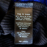 Rag & Bone/JEAN Sweater Blue & Black Stretch Jersey Size Small Crewneck Pullover available at CelebrityOwned.com img_6