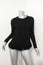 Ralph Lauren Purple Label Fringed Cashmere Sweater Black Size Extra Small