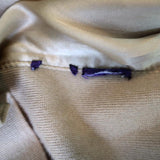 Ralph Lauren Suede Front Cardigan Sweater Beige Knit Size Extra Small available at CelebrityOwned.com img_8