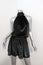 Ramy Brook Mini Dress Lori Black Metallic Velvet Size Extra Extra Small NEW
