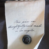 Raquel Allegra Collared Popover Blouse Gray Satin Size 3 Long Sleeve Top-img_[image_position} from CelebrityOwned.com