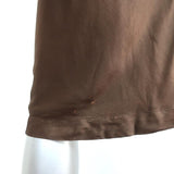 Raquel Allegra Knot Tank Dress Olive Brown Satin Size 3 available at CelebrityOwned.com img_6