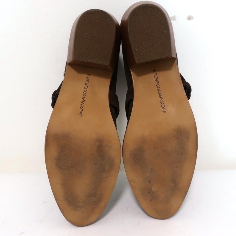 Rebecca Minkoff Abigail Buckle Booties Brown Suede Size 9 Cutout Ankle Boots available at CelebrityOwned.com img_10