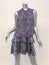 Rebecca Taylor Dress Purple/Pink Static Silk Size 0 Sleeveless Layered Mini
