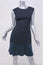 Rebecca Taylor Dress Stacy Navy Stretch Pique & Satin Size 2 Sleeveless Mini NEW