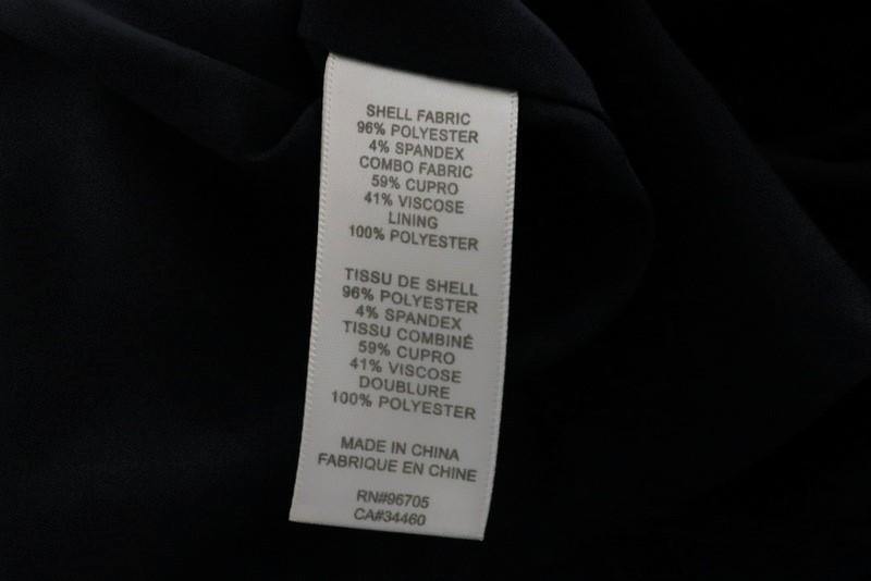 Rebecca Taylor Dress Stacy Navy Stretch Pique &amp; Satin Size 2 Sleeveless Mini NEW available at CelebrityOwned.com img_2