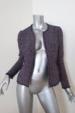 Rebecca Taylor Graphic Tweed Jacket Navy/Pink Size 4 available at CelebrityOwned.com img_1
