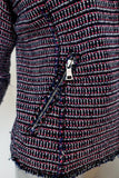 Rebecca Taylor Graphic Tweed Jacket Navy/Pink Size 4 available at CelebrityOwned.com img_4
