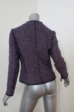 Rebecca Taylor Graphic Tweed Jacket Navy/Pink Size 4 available at CelebrityOwned.com img_7