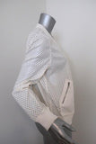 Rebecca Taylor Laser Cut Bomber Jacket White Twill Size 10 available at CelebrityOwned.com img_3
