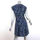 Rebecca Taylor Mini Dress Blue Lynx Leopard Print Size 2 Cap Sleeve Sheath available at CelebrityOwned.com img_5
