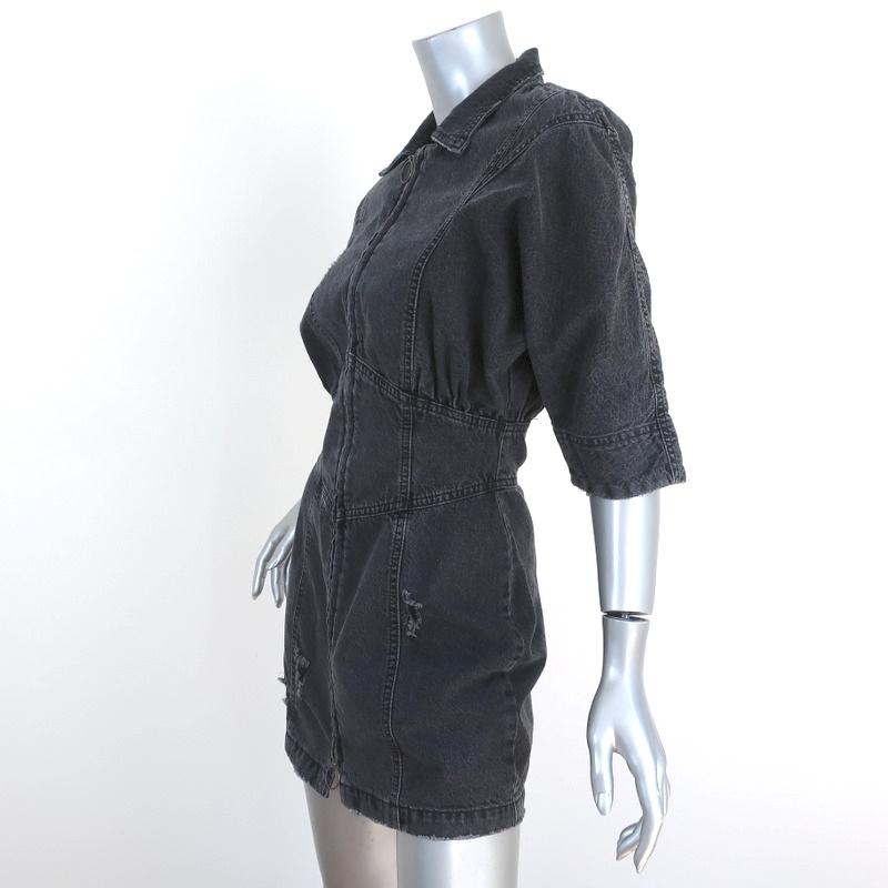 Retrofete Mini Dress Miley Onyx Denim Size Small Zip-Front NEW available at CelebrityOwned.com img_3