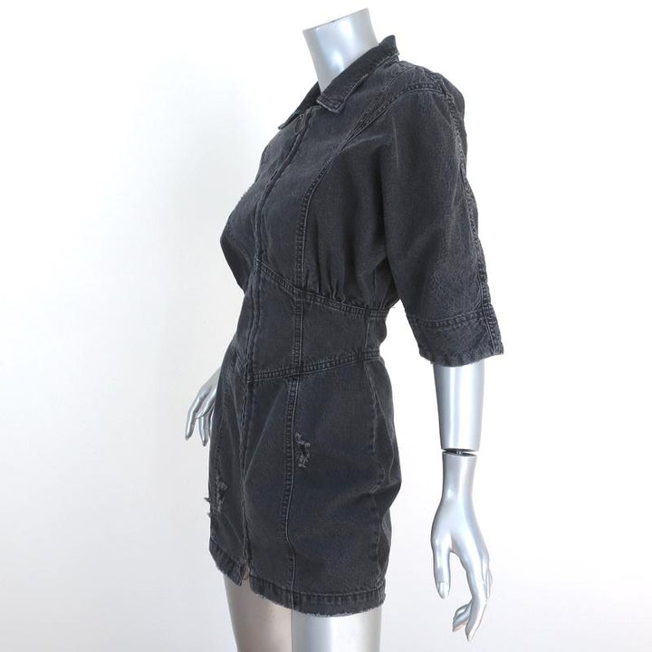 Retrofete Mini Dress Miley Onyx Denim Size Small Zip-Front NEW available at CelebrityOwned.com img_3