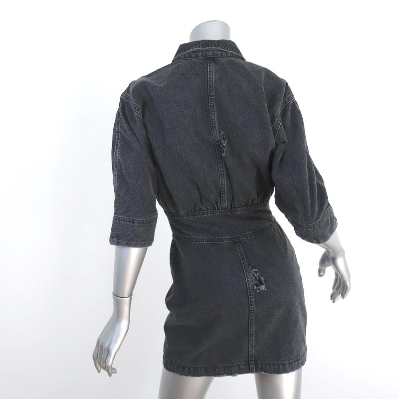 Retrofete Mini Dress Miley Onyx Denim Size Small Zip-Front NEW available at CelebrityOwned.com img_5