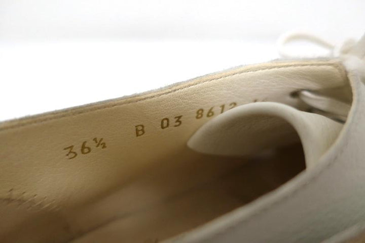 Robert Clergerie Patos Platform Espadrille Oxford White Leather Size 36.5 available at CelebrityOwned.com img_10
