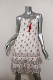 Roberta Roller Rabbit Dress White Floral Print Embroidered Cotton Sz Extra Small available at CelebrityOwned.com img_1