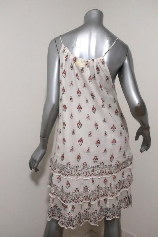 Roberta Roller Rabbit Dress White Floral Print Embroidered Cotton Sz Extra Small available at CelebrityOwned.com img_5