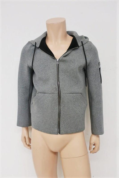 Roc Nation Zip-Up Hoodie Sweatshirt Heather Gray Stretch Cotton Size Small available at CelebrityOwned.com img_1