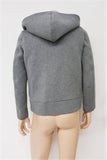 Roc Nation Zip-Up Hoodie Sweatshirt Heather Gray Stretch Cotton Size Small available at CelebrityOwned.com img_4