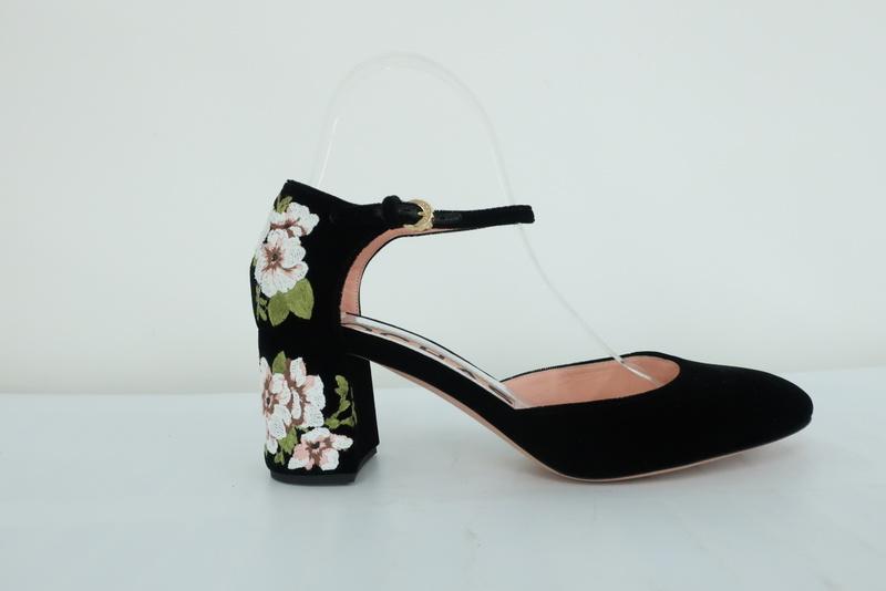 Light Brown Abstract Floral Pump |Party Wear Footwear for  Women|lovelyweddingmall.com