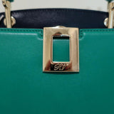 Roger Vivier So Vivier Mini Bag Green & Navy Leather Crossbody Tote NEW available at CelebrityOwned.com img_4