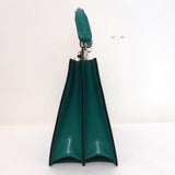 Roger Vivier So Vivier Mini Bag Green & Navy Leather Crossbody Tote NEW available at CelebrityOwned.com img_5