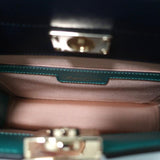 Roger Vivier So Vivier Mini Bag Green & Navy Leather Crossbody Tote NEW available at CelebrityOwned.com img_9