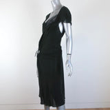 Roland Mouret Cutout Dress Black Cotton Size US 8 Asymmetrical Midi available at CelebrityOwned.com img_4
