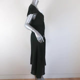 Roland Mouret Cutout Dress Black Cotton Size US 8 Asymmetrical Midi available at CelebrityOwned.com img_5